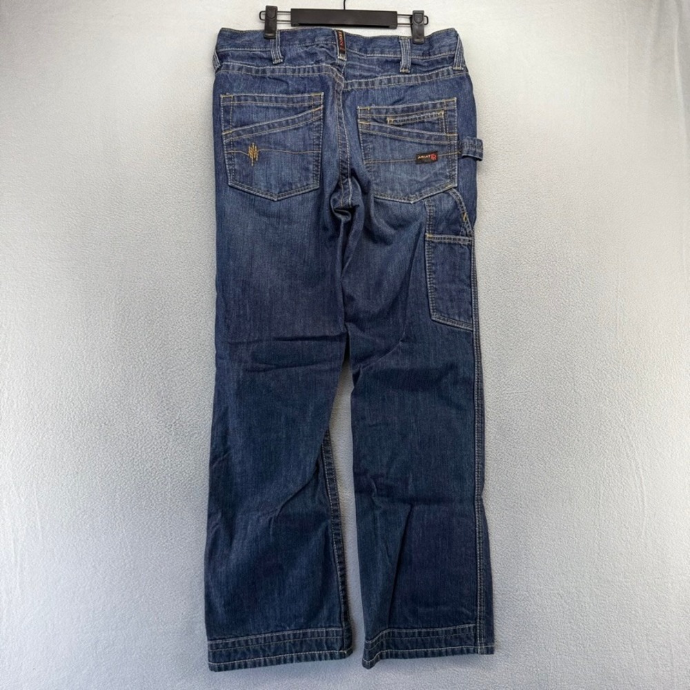 Ariat Jeans Mens 32x32 Blue M4 Low Rise Boot Cut Flame Resistant Denim Work FR